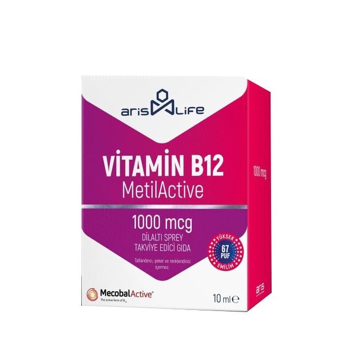 Aris Life Vitamin B12 Methylcobalamin 1000 MCG Spray 5 ml