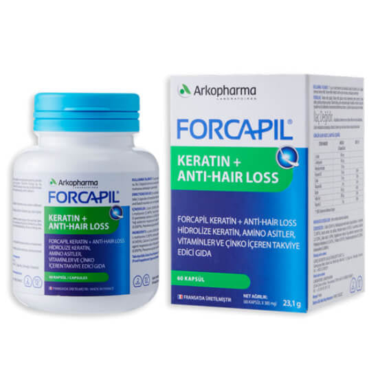 Arkopharma Forcapil Keratin Anti Hair Loss Capsules 60 Count