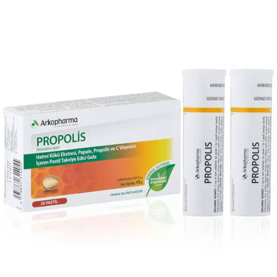 Arkopharma Propolis Throat Lozenges for Soothing Comfort - 20 Count
