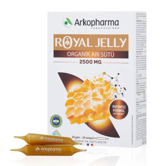 Arkopharma Royal Jelly 2500 mg Organic Supplement 20 Ampoules
