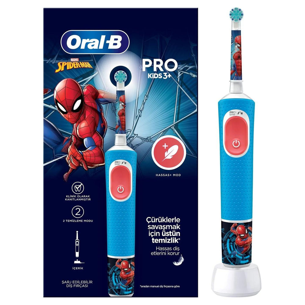 Oral-B Kids Spiderman Electric Toothbrush 1 Count