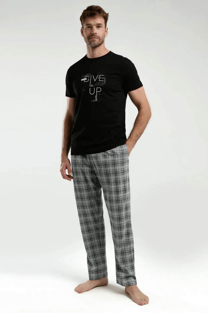 Arnetta AR3350 Men's Pajama Set Classic Comfort Black