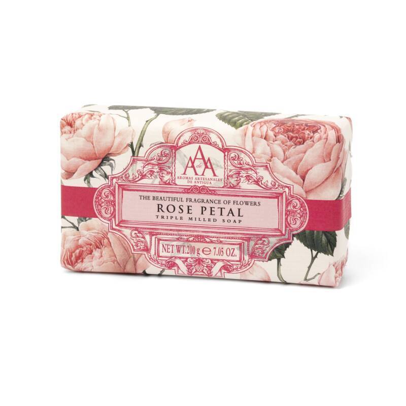 Aromas Artesanales De Antigua Rose Petal Soap Bar 200g