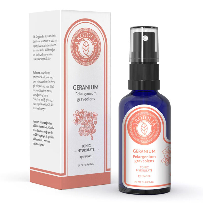Arotolia Organic Geranium Hydrosol for Skin & Hair 100 ml