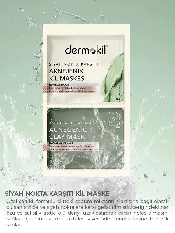 Dermokil Blackhead Clay Mask, Two 7.5 ml Pack