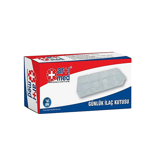 Artimed Daily Pill Organizer for Secure Medication Storage