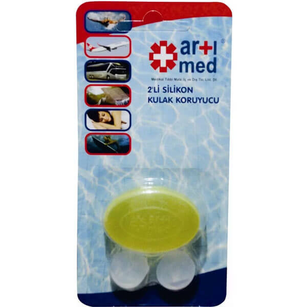 Artimed Silicone Ear Protectors for Water Protection 2 Count