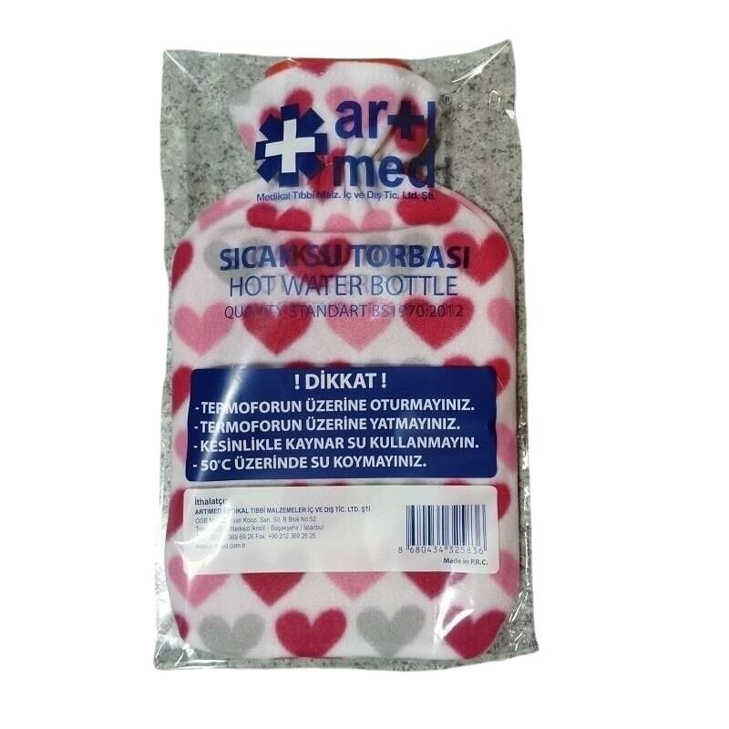 Artimed Medikal Hot Water Bottle for Soothing Warmth 2L