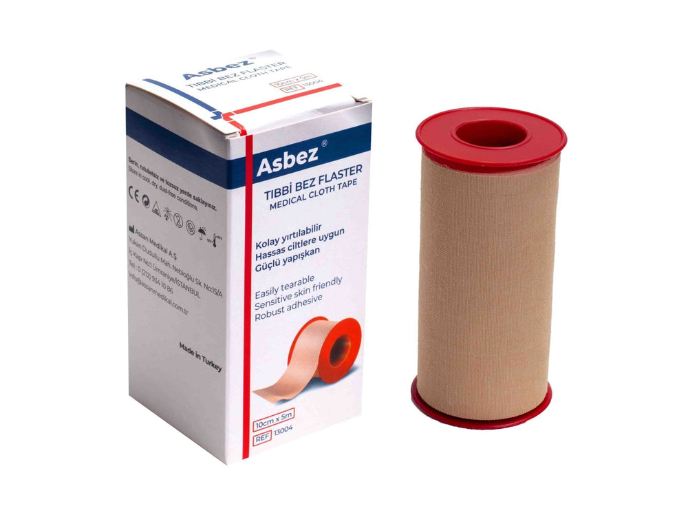 Asbez Cloth Medical Plaster Tape for Secure Dressing 10cm x 5m