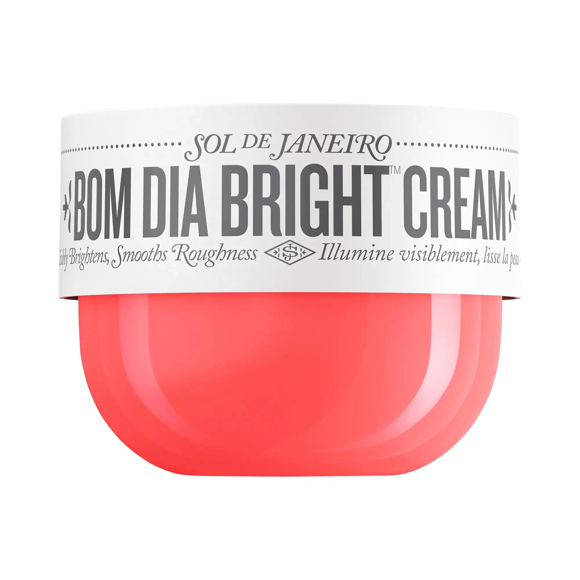 Sol de Janeiro Bom Dia Bright™: Vitamin C Body Cream for Radiant, Smooth & Even Skin Tone | AHA Exfoliating Treatment Sol de Janeiro Bom Dia Bright: Vitamin C Body Cream for Smooth Skin Vitamin C body cream, Brightening body lotion, AHA exfoliating cream, Smooth skin body treatment, Body cream for KP, Strawberry skin solution, Hydrating body cream, Cheirosa '40 body cream, Visibly radiant skin cream, Even skin tone body cream, Body Cream, Vitamin C, Fruit AHAs, Cupuaçu Butter, Cheirosa '40 fragrance, Visibl
