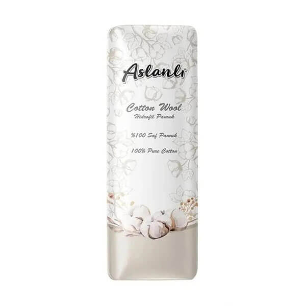 Aslanli Absorbent Cotton Wool for Gentle Care 250g