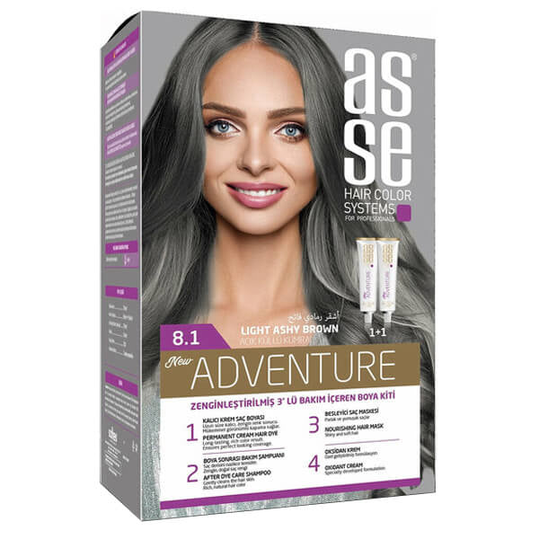 Asse Hair Color System Light Ash Blonde No: 8.1 60ml