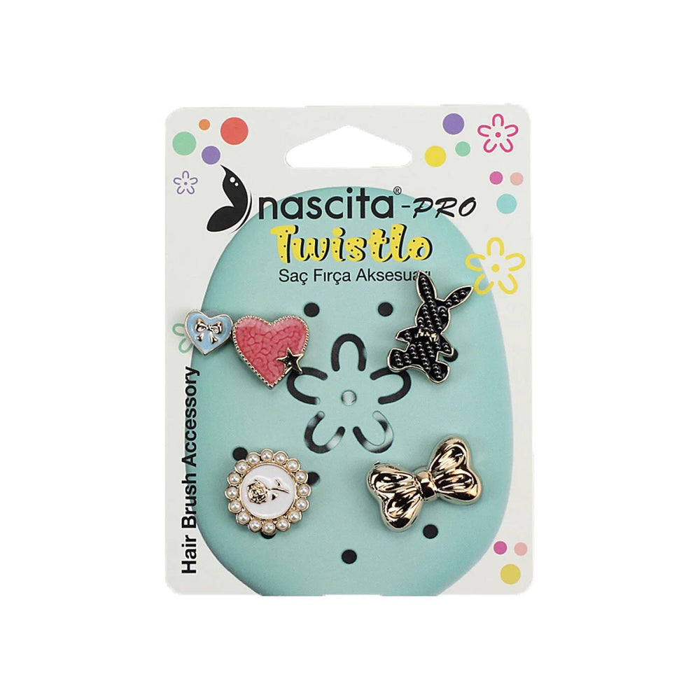 Nascita Twistlo Mint Green Hair Brush & Accessory Set 4-Piece