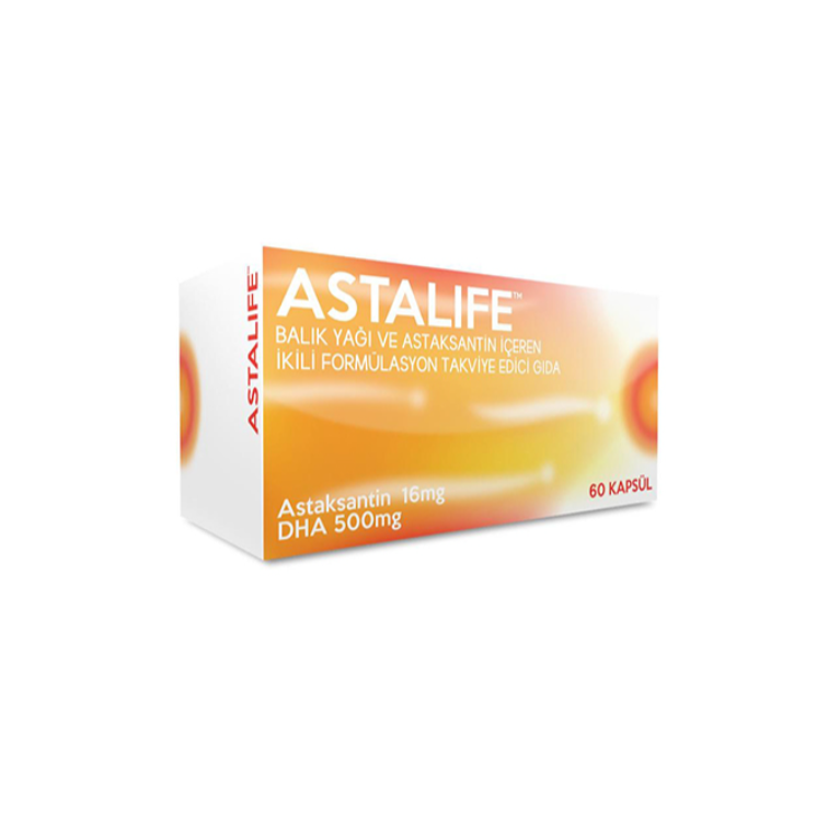 Astalife Daily Dietary Supplement with Fish Oil & Astaxanthin 60 Caps