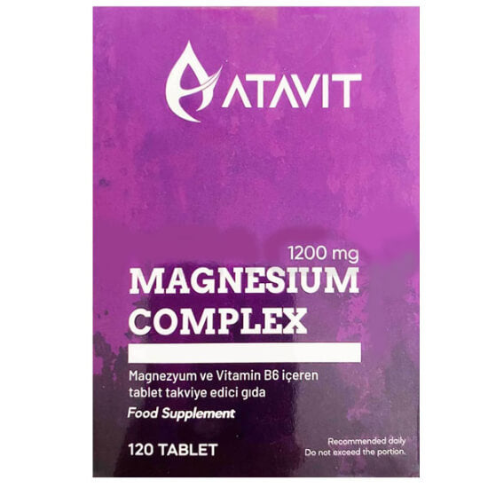 Atavit Magnesium Complex 1200 mg Dietary Supplement 120 Tablets