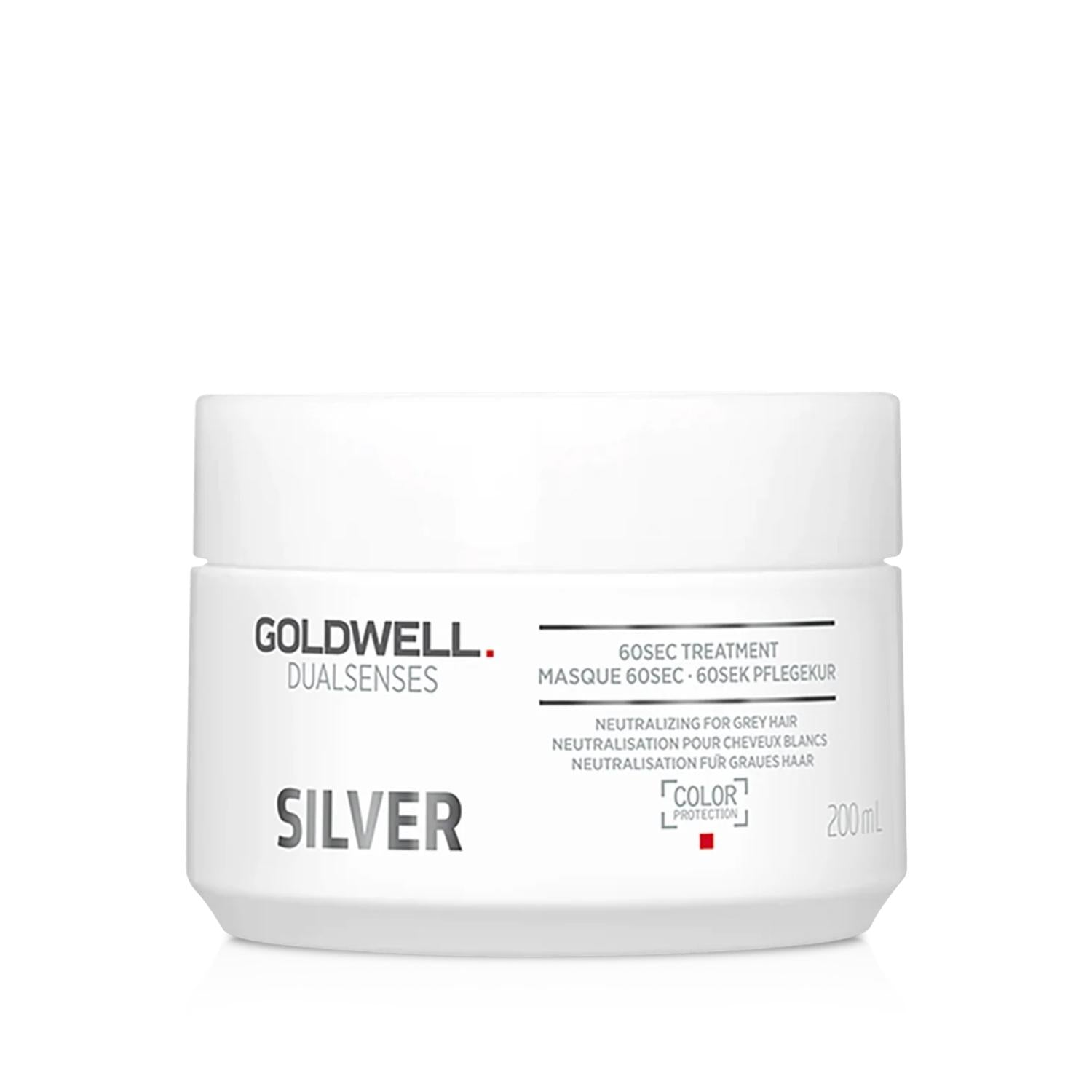 Goldwell Dualsenses Silver 60Sec Mask for Gray &amp; Blonde Hair 200 ml