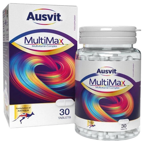 Ausvit Multimax Multivitamin Complex Daily Support 30 Tablets