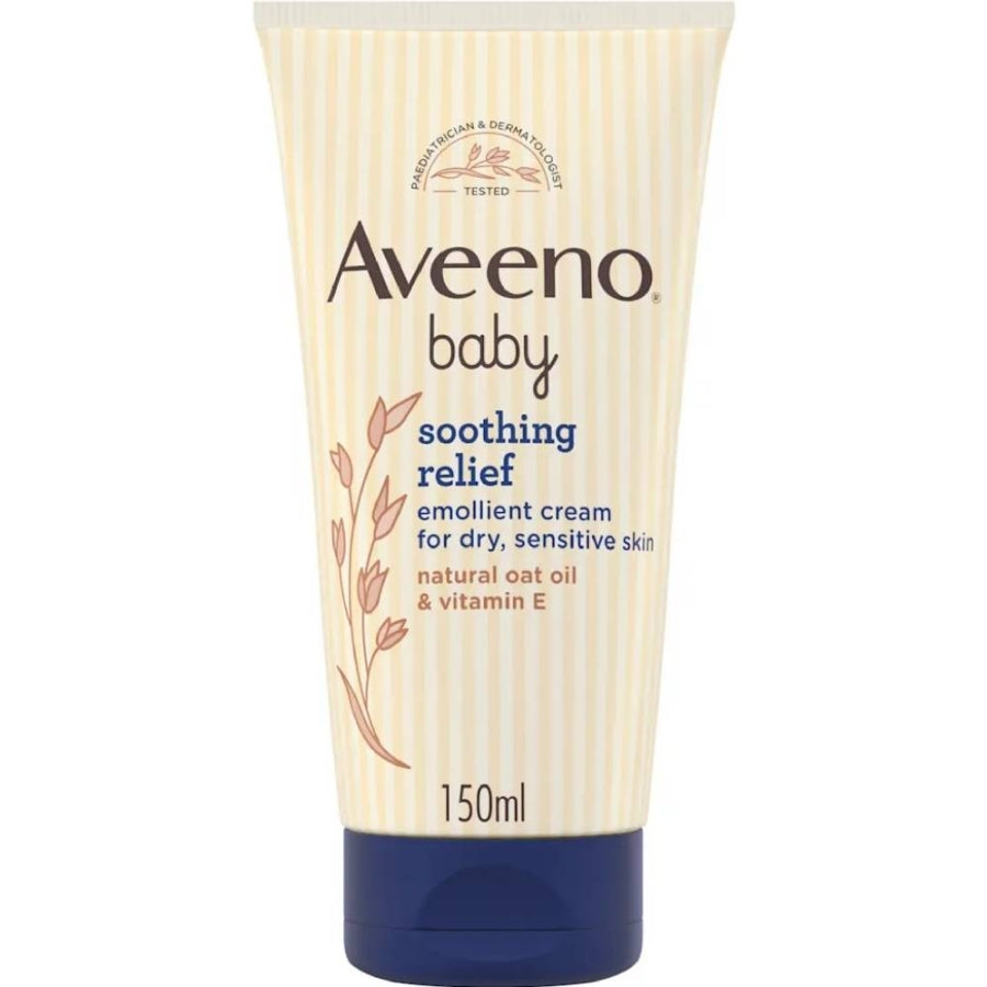 Aveeno Baby Daily Soothing Relief Cream for Sensitive Skin 3 x 150 ml (Pack of 3)