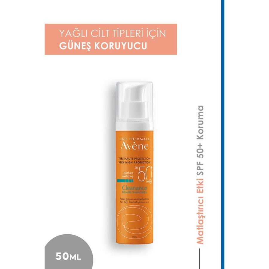 Avene Cleanance Sunscreen SPF50+ for Oily Skin, 50ml