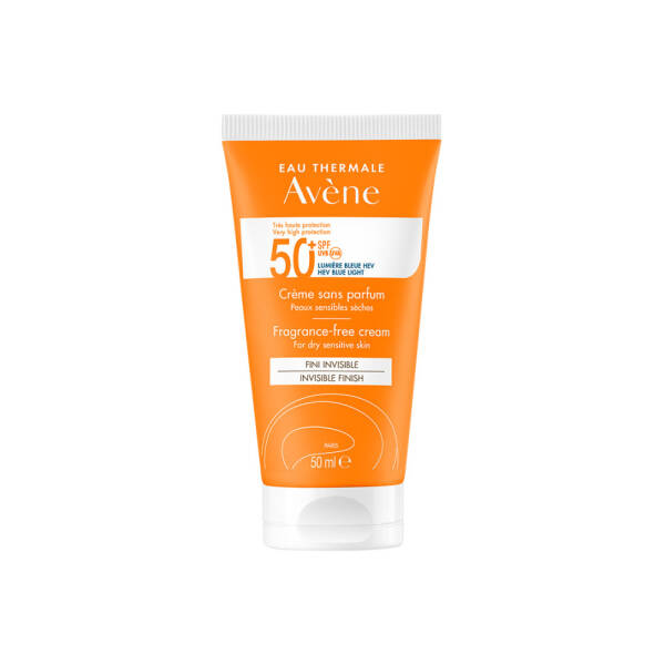 Avene Fragrance-Free Sunscreen Cream for Dry Skin SPF50+ - Water-Resistant & Moisturizing - image 2