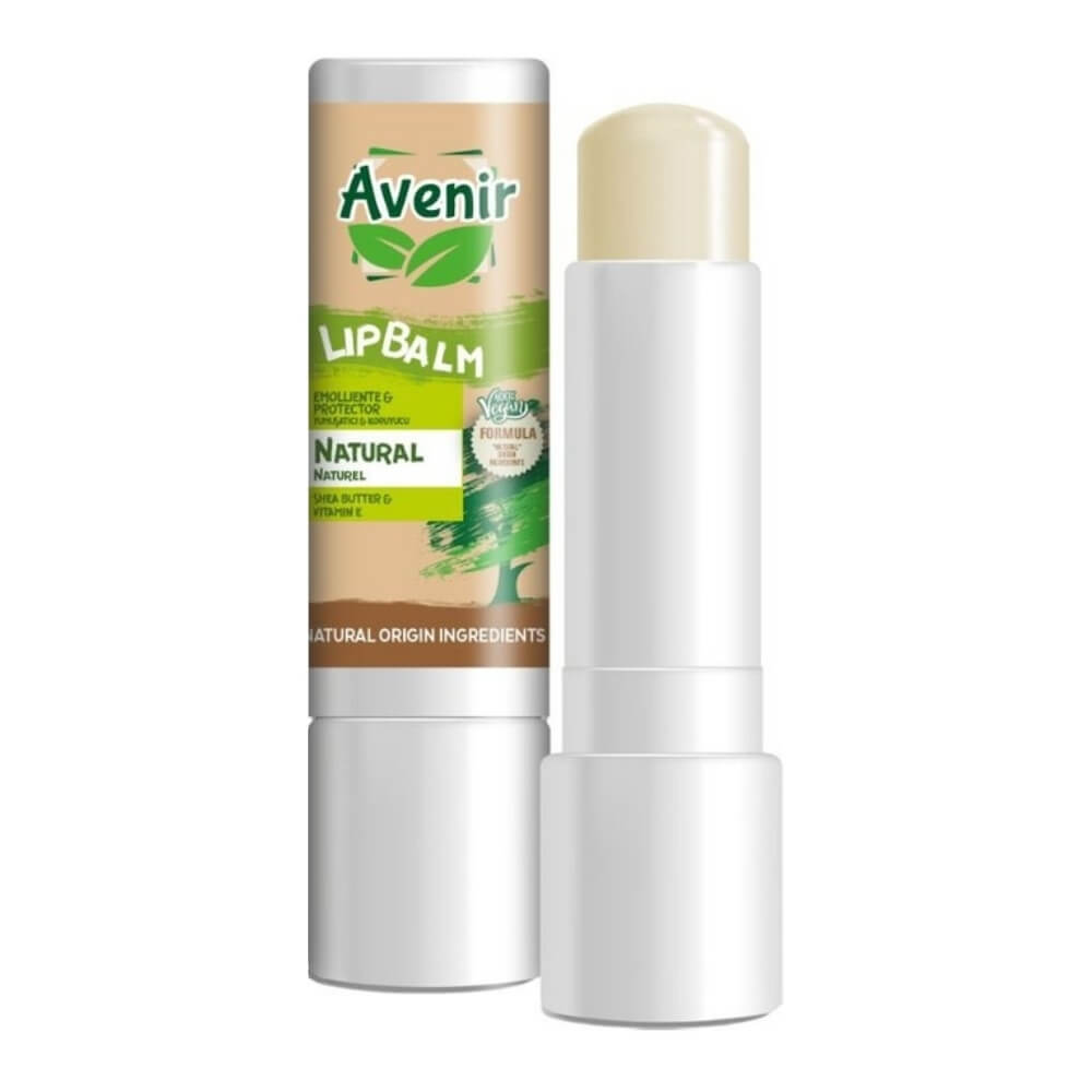 Avenir Vegan Formula Natural Lip Balm for Dry Lips 5.2g