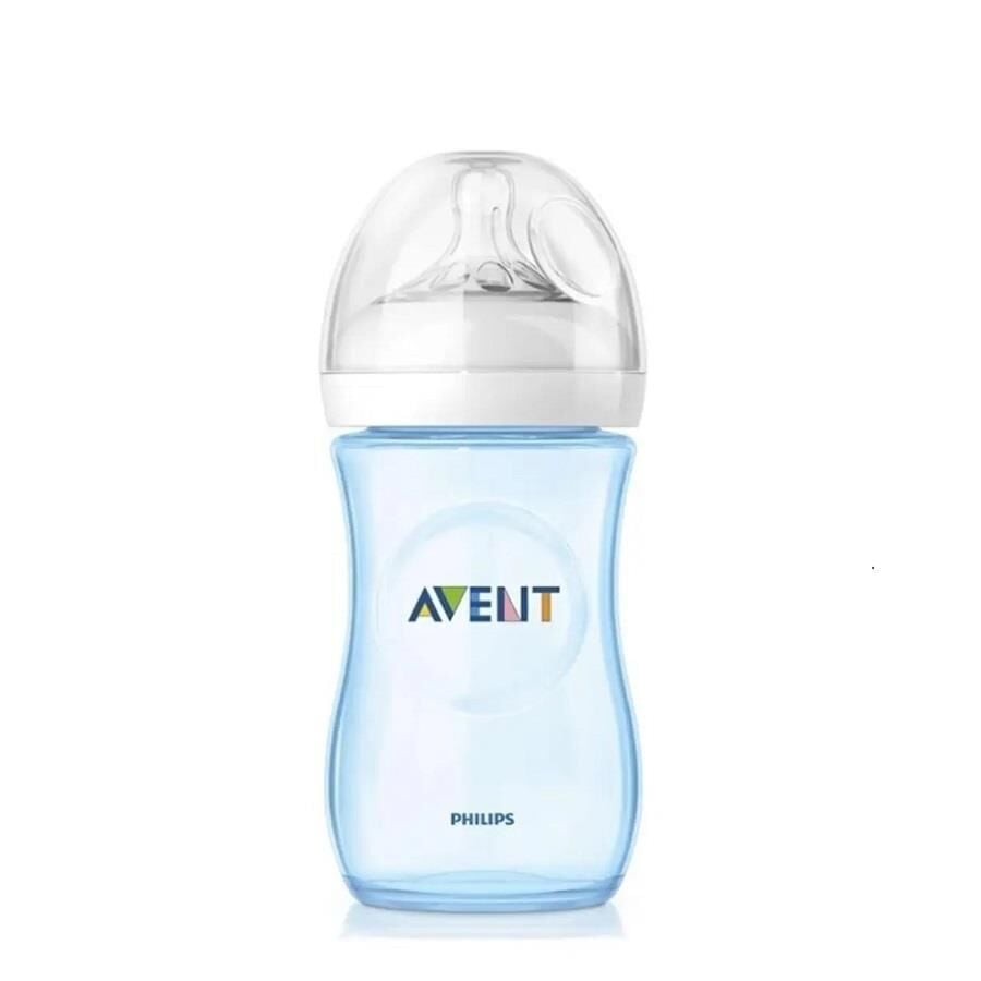 Avent Natural PP Baby Bottle Soft Nipple Blue 260 ml