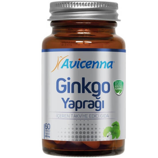 Avicenna Ginkgo Biloba Herbal Supplement 60 Capsules
