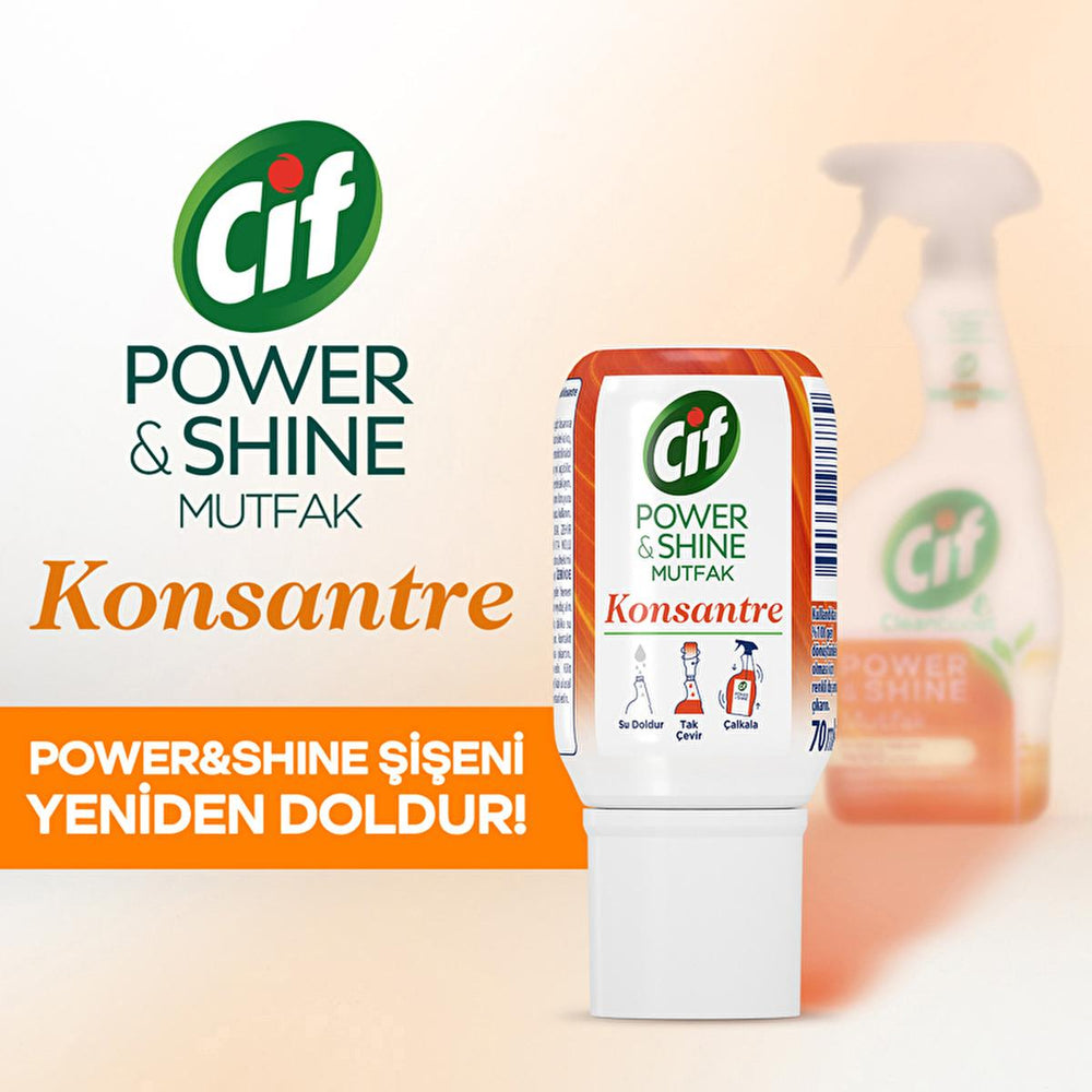 Cif Cif Power & Shine Concentrate - Refillable Kitchen Cleaning Solution with Cleanboost Technology - view 3