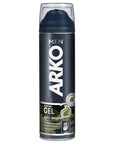 Arko Men Anti-Irritation Shaving Gel for Sensitive Skin - 200ml, Comfortable Shave for Men - Skin Care