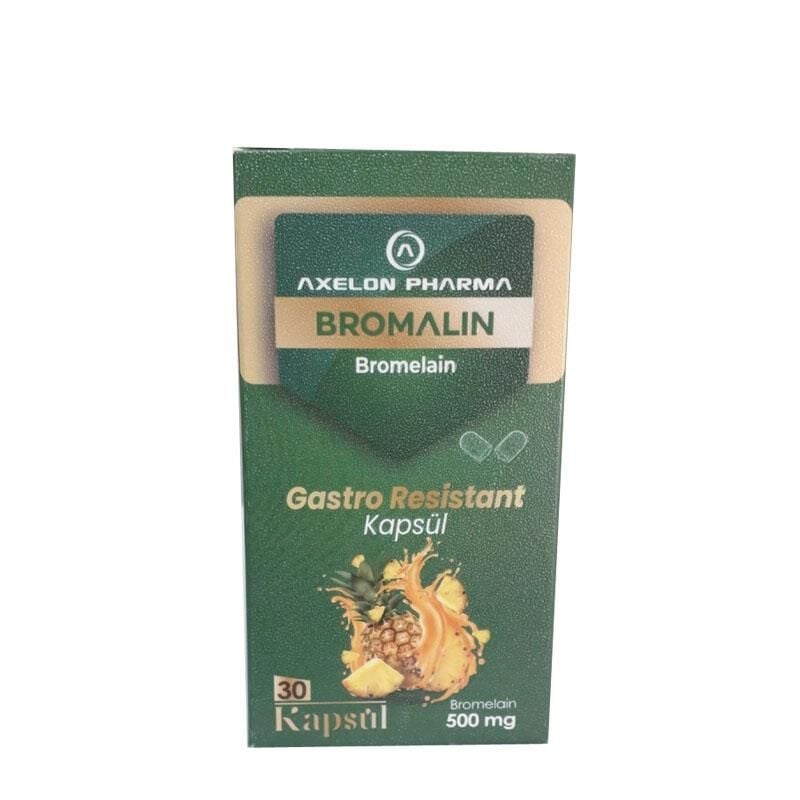 Axelon Pharma Bromelain 500 mg Dietary Supplement 30 Capsules