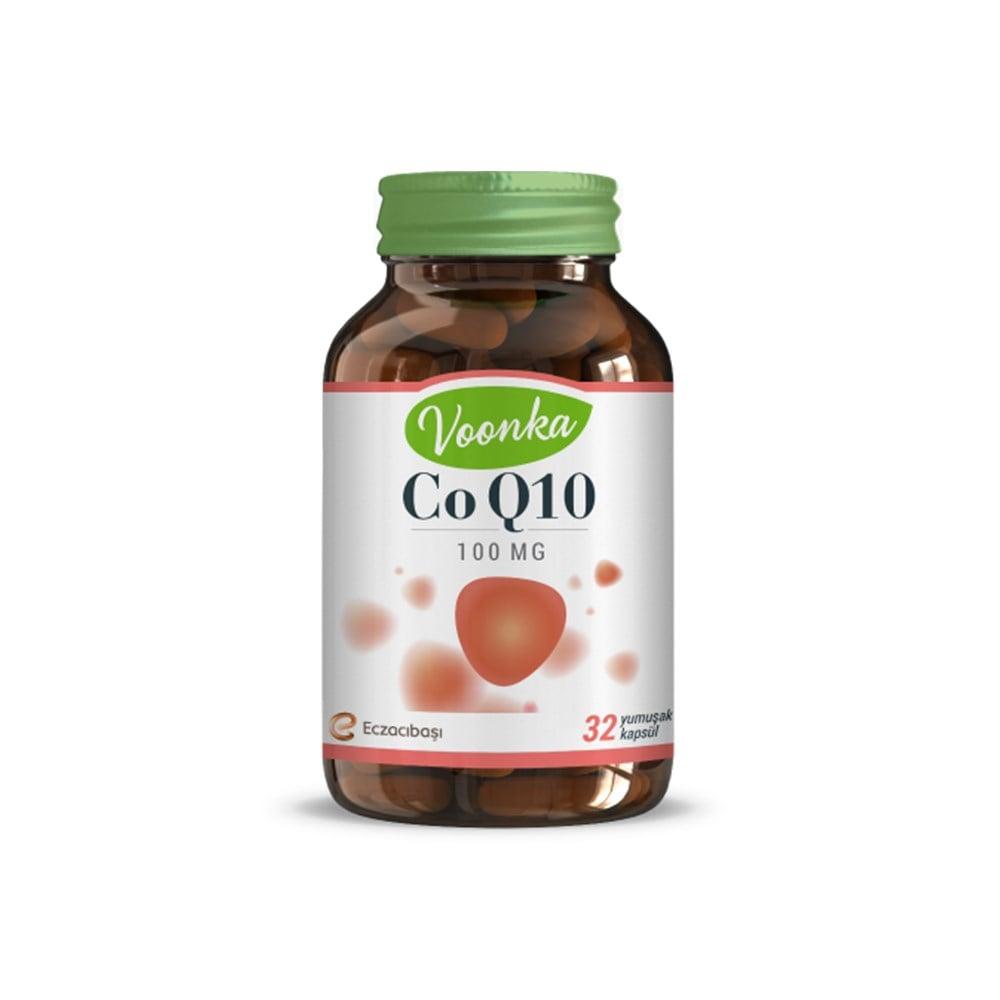 Voonka CoQ-10 100mg Dietary Supplement - 32 Capsules for Antioxidant & Heart Health Support Voonka CoQ-10 100mg - Antioxidant & Heart Health Supplement Coenzyme Q10, CoQ-10 supplement, antioxidant support, heart health supplement, energy support supplement, dietary supplement, health and wellness, natural health, cardiovascular health