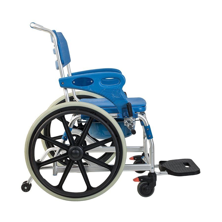Iron Medical IRN698 Wheeled Bath and Toilet Chair with Padded Seat