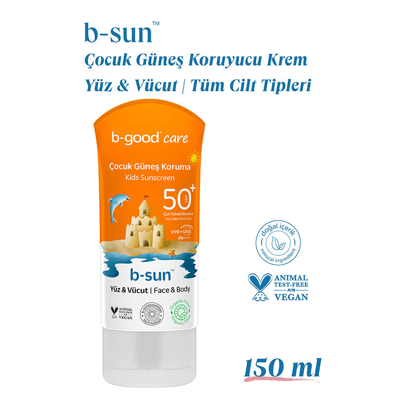 B-Good Care b-sun SPF 50+ Kids Face & Body Sunscreen 150 ml