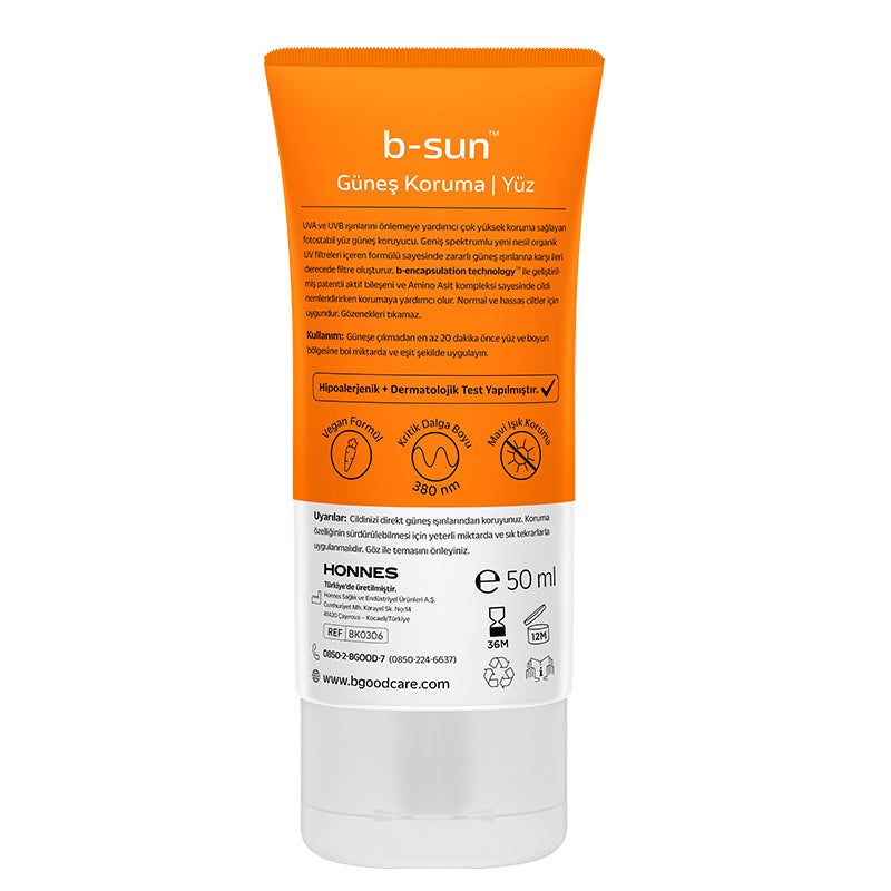 B-Good Care B-Sun SPF 50+ Face Sunscreen Broad Spectrum 50 ml