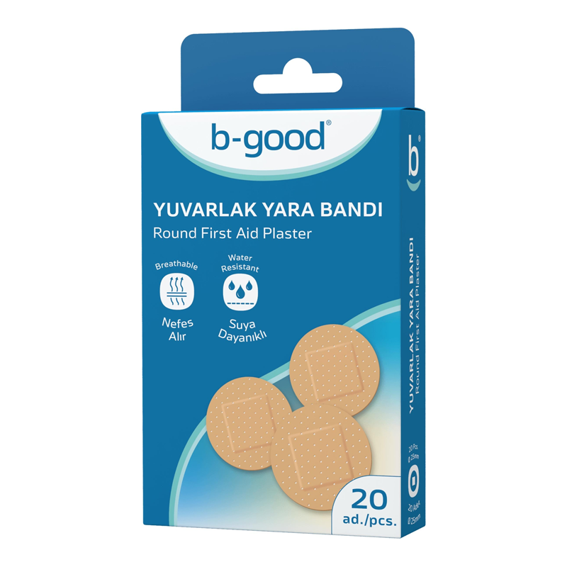 B-Good Round Adhesive Bandages for Daily Protection 20 ct