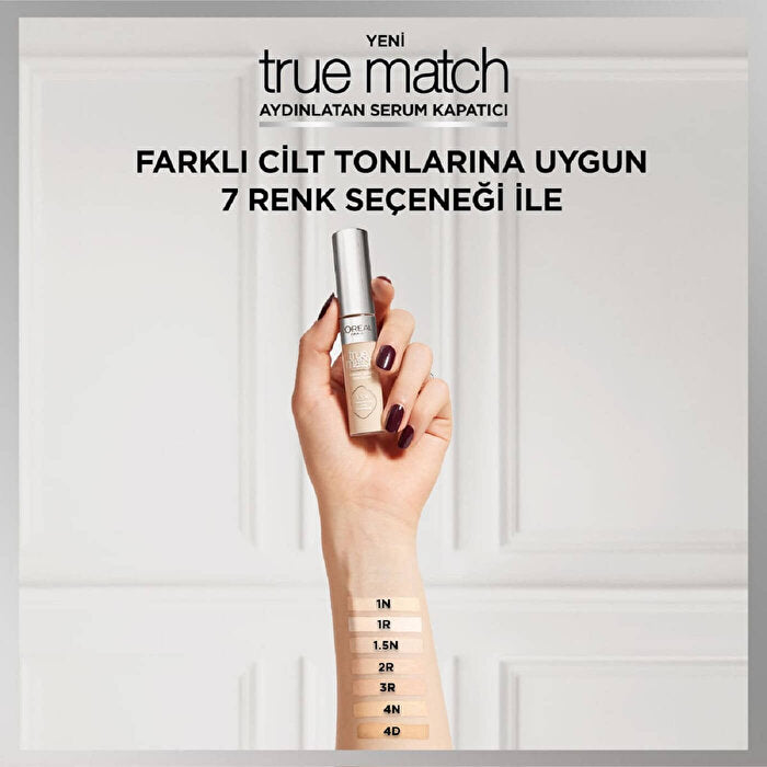 L’Oréal True Match Radiant Serum Concealer 3R - Lightweight Formula | Illuminating Coverage