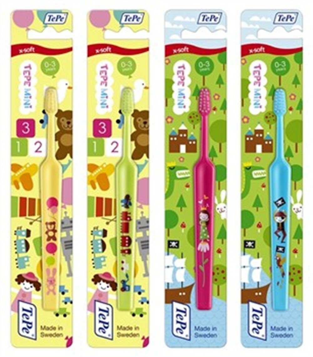 TePe Kids Toothbrush 0-3 Years - Safe & Effective | Ergonomic Design