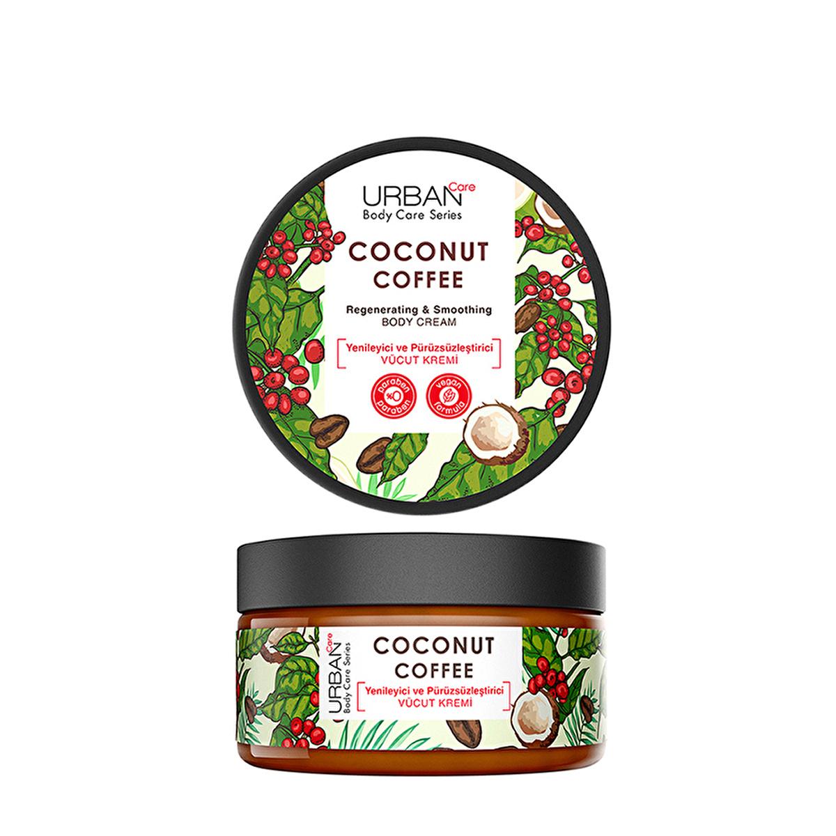 Urban Care Coconut Coffee Body Cream 200ml - Moisturizing Shea Butter Enriched Body Cream for Dry Skin Urban Care Coconut Coffee Body Cream - Natural Moisturizer body cream, coconut body cream, shea butter body cream, moisturizing body cream, natural skincare, dry skin solution, hydration, skin elasticity, nourishing body cream, coconut extract, shea butter, non-greasy, natural ingredients, skincare, beauty, wellness