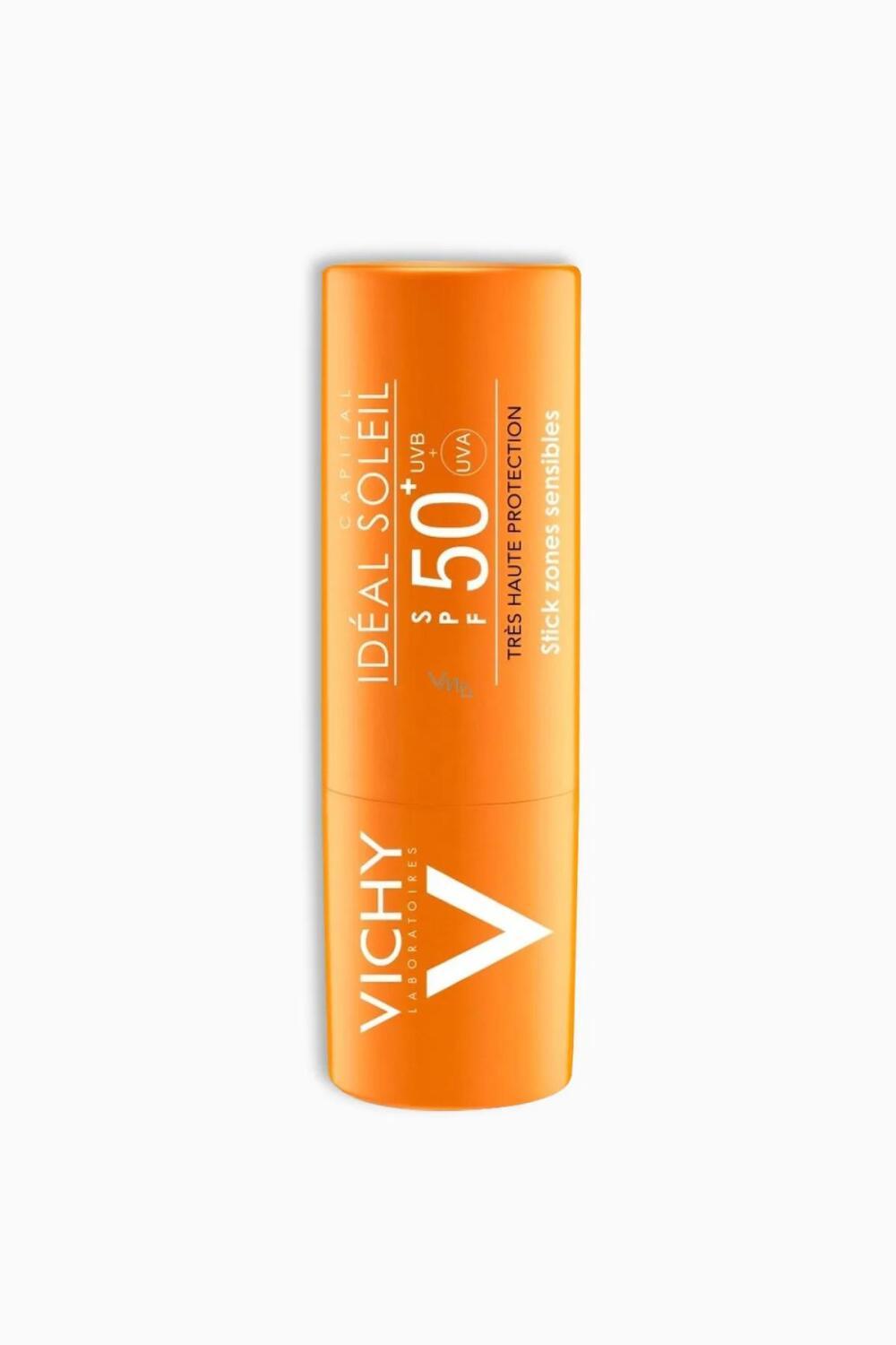 Vichy Capital Soleil SPF 50+ Sunscreen Stick - High SPF Sun Protection for Sensitive Skin Vichy Capital Soleil SPF 50+ Sunscreen Stick Vichy Capital Soleil SPF 50+, Sunscreen Stick, High SPF Sun Protection, Sensitive Skin Sunscreen, Waterproof Sunscreen, Sun Care, Skin Protection, Outdoor Essentials, Dermatologically Tested, SPF 50+, Mexoryl, Mineral Thermal Water, Broad Spectrum Sun Protection