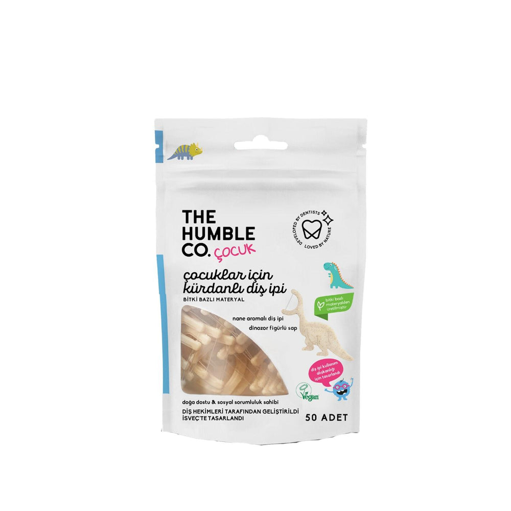 The Humble Co Kids Dental Floss Picks - Dinosaur Shape, 50 Count - Fun Oral Hygiene for Children The Humble Co Kids Dental Floss Picks - Fun & Effective dental floss picks for kids, kids oral hygiene, children's dental care, dinosaur shaped floss picks, oral hygiene products for children, kids dental care products, oral hygiene for kids, children's oral hygiene, fun dental care, healthy smiles for kids
