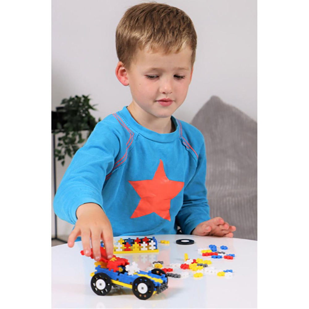 Plus Plus Construction Toy - 200 Piece Colorful Building Blocks Set, Reusable & Travel-Friendly, Made in Denmark - view 2