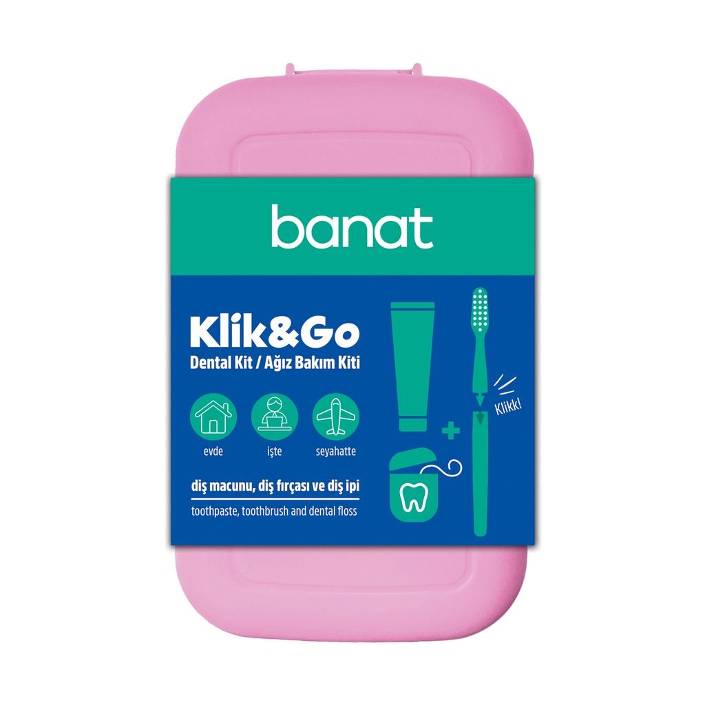 Banat Klick &amp; Go Travel Oral Care Kit with Paste &amp; Floss