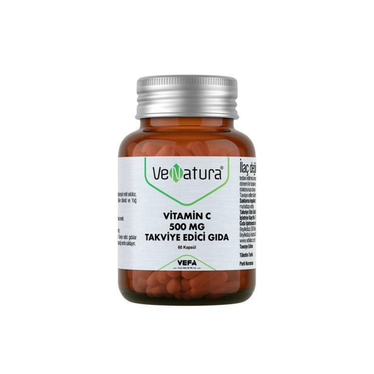 VeNatura Vitamin C Supplement 500mg - 60 Capsules for Immune System Support & Energy Boost - image 2