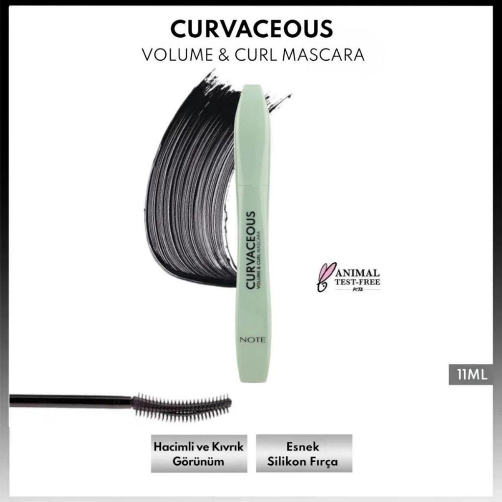 Note Curvaceous Volumizing &amp; Curling Mascara Black 10ml