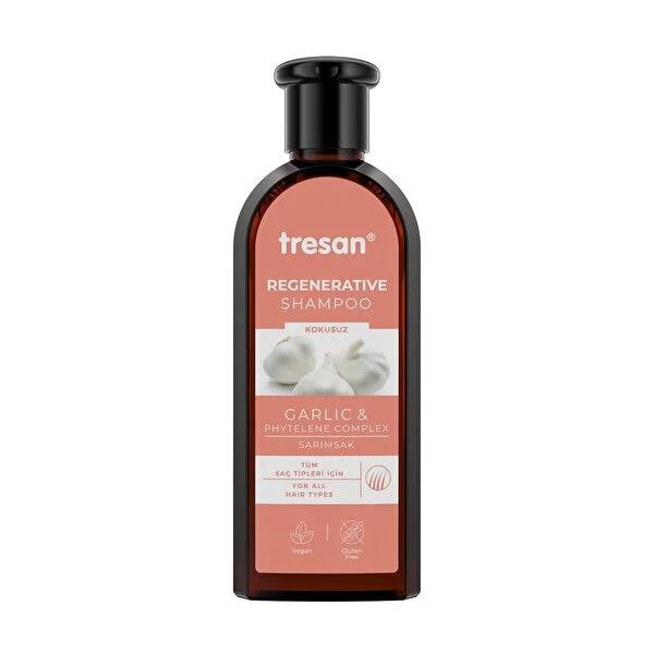 Tresan Garlic Shampoo 10.14 fl oz - Natural Hair Care for Damaged Hair Tresan Garlic Shampoo - Natural Hair Care garlic shampoo, herbal hair care, Tresan shampoo, natural shampoo, hair nourishment, damaged hair care, hair health, natural hair products, hair care routine, healthy hair, shiny hair, voluminous hair, concentrated shampoo