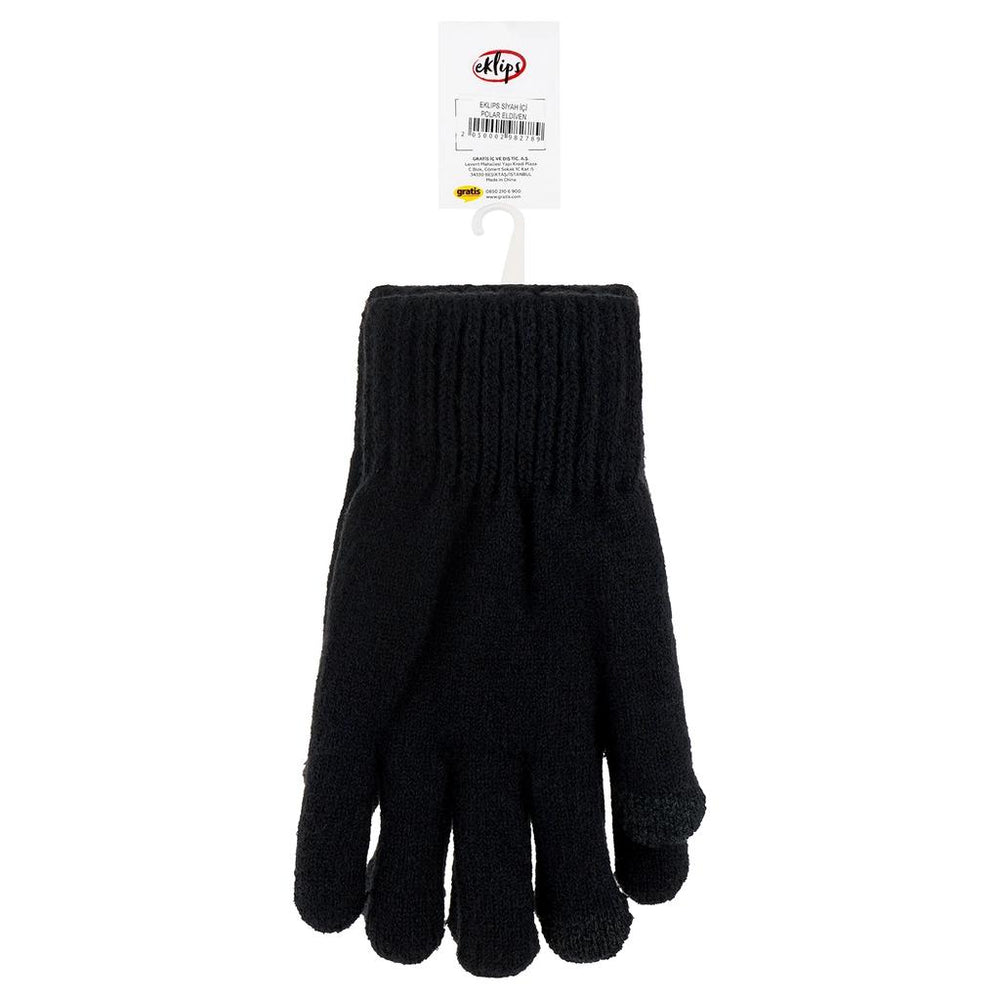 Eklips Siyah İçi Polar Eldiven