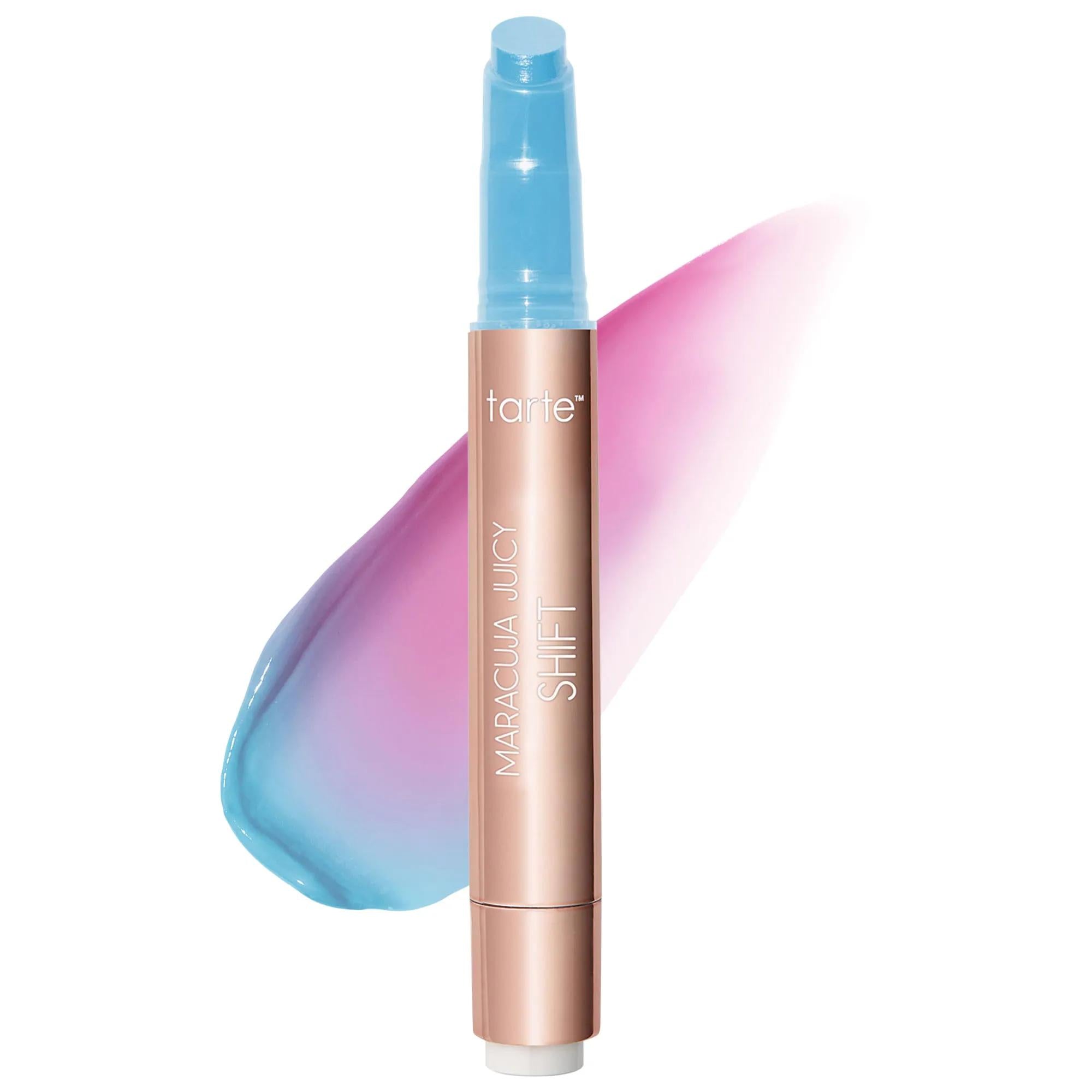 Tarte Maracuja Juicy Lip Plump Shift - pH Color Changing, Plumping Lip Balm & Gloss with Hyaluronic Acid for Hydrated, Fuller Lips Tarte Lip Plump Shift: pH Color Changing Lip Balm for Hydrated Lips maracuja juicy lip plump shift, pH color changing lip balm, plumping lip gloss, hyaluronic acid lip treatment, vegan lip balm, gluten-free lip balm, hydrating lip plump, maracuja oil lip balm, superfruit lip treatment, color shift lip gloss, lip balm, lip treatment, lip plumper, pH color changing, plumping, hydr