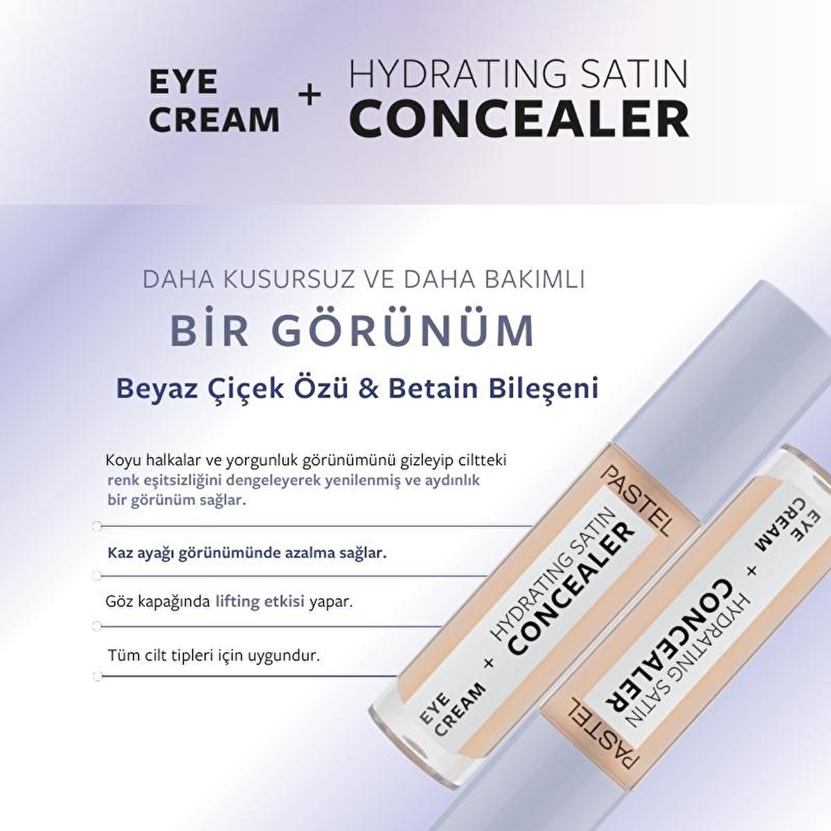 pastel eye cream and hydrating satin concealer 62 ivory, eye cream for brightening and hydration, concealer for dark circles and fatigue Pastel Eye Cream + Hydrating Satin Concealer - 62 Ivory for a Bright Look Pastel Eye Cream & Satin Concealer 62 Ivory pastel, eye-cream, satin-concealer, makeup, hydrating, cosmetics, beauty, women, concealer-for-dark-circles, ai-generated