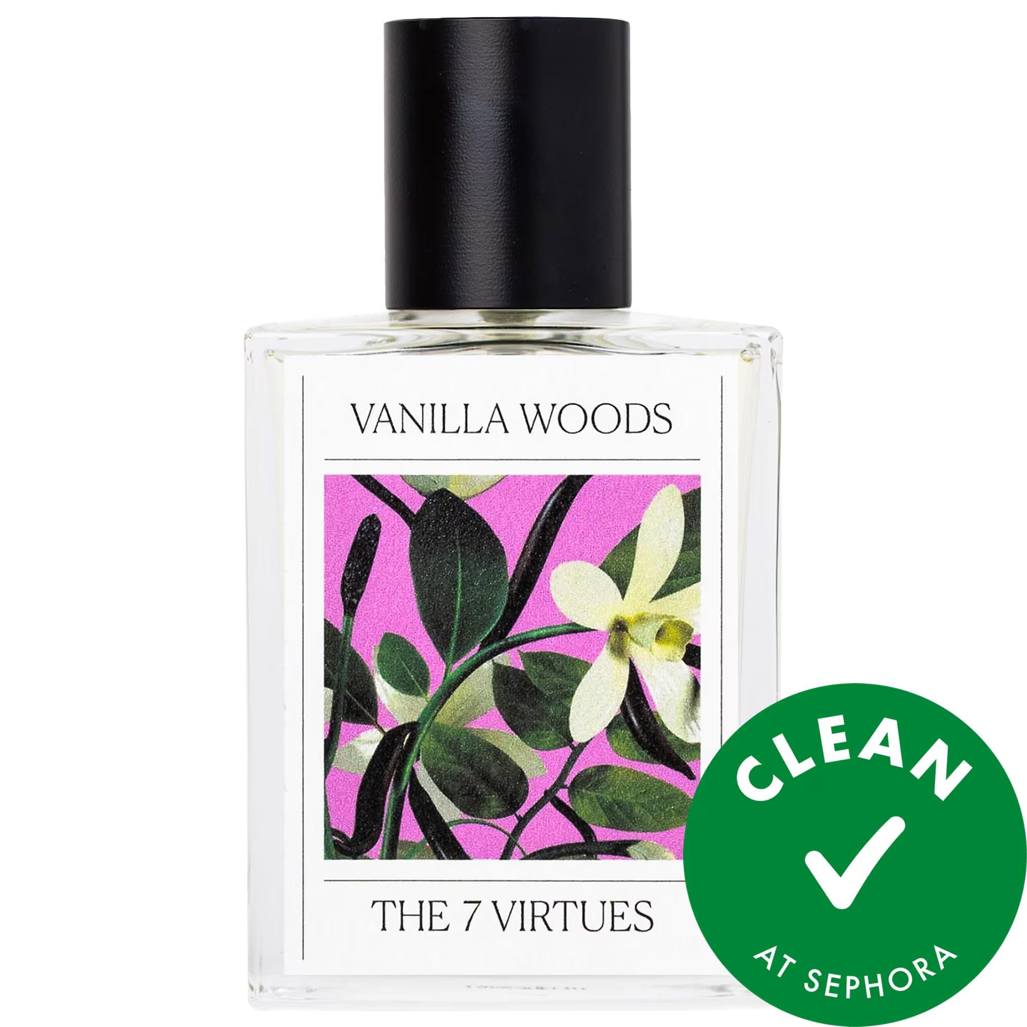 The 7 Virtues Vanilla Woods Eau de Parfum: Organic & Sustainable Vanilla Perfume | Cruelty-Free, Vegan Aromatherapy Fragrance 7 Virtues Vanilla Woods: Organic, Vegan, Cruelty-Free Perfume Vanilla Woods Eau de Parfum, Organic vanilla perfume, Sustainable vanilla fragrance, Cruelty-free perfume, Vegan perfume, Warm gourmand fragrance, Vanilla perfume, Long lasting perfume, Clean perfume Sephora, Aromatherapy perfume, Eau de Parfum, Fragrance, Women's Fragrance, Sweet Perfume, Spicy Perfume, Vanilla scent, Org