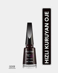 Flormar Quick Dry Nail Polish - 60-Second Drying, Highly Pigmented, Long-Lasting Nail Color - view 4